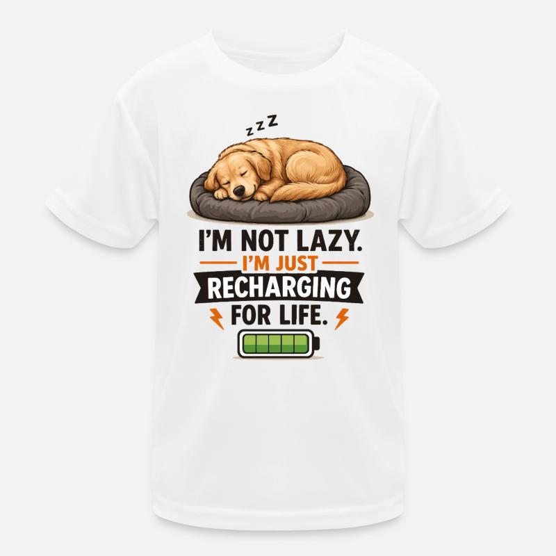 Mode Recharge : Chiot endormi T-shirt sport Enfant