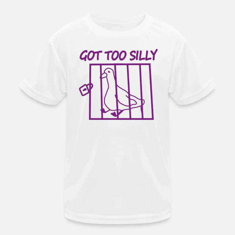 Got Too Silly Pigeon Cage Kids Functional T-Shirt