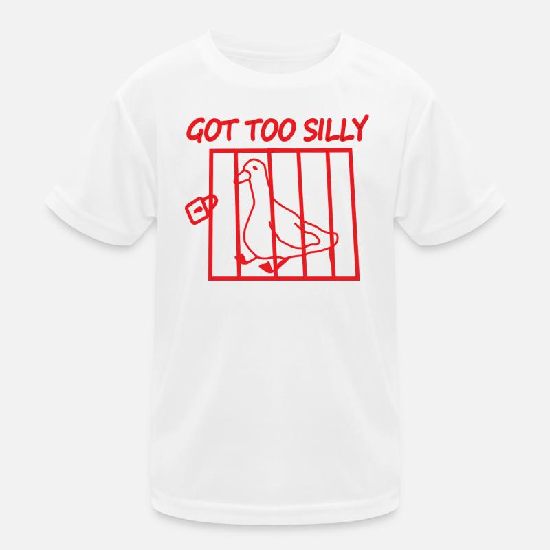 Roter Vogel im Käfig – Wurde zu albern Kinder Funktions-T-Shirt