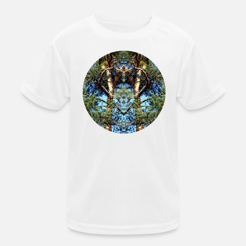 Nature Mandala Heart in the Tree Kids Functional T-Shirt