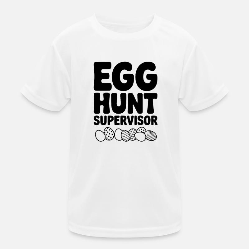 Egg Hunt Supervisor Kids Functional T-Shirt