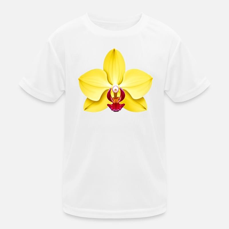 Orchidee Kinder Funktions-T-Shirt