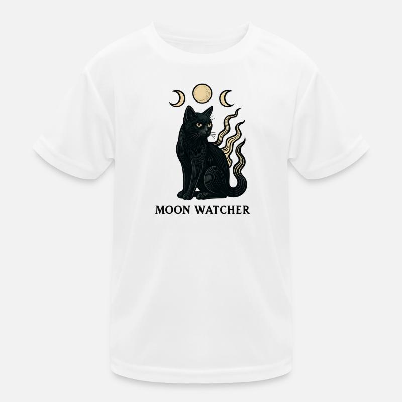 Moon Guardian Cat Kids Functional T-Shirt