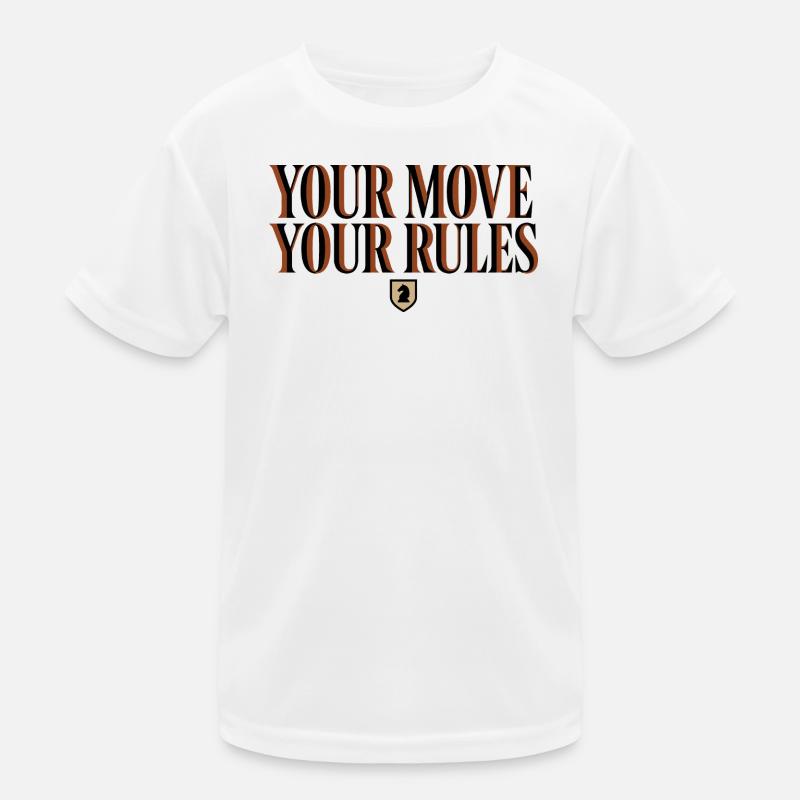 Chess Your Move Your Rules - Cavalier Design Kids Functional T-Shirt