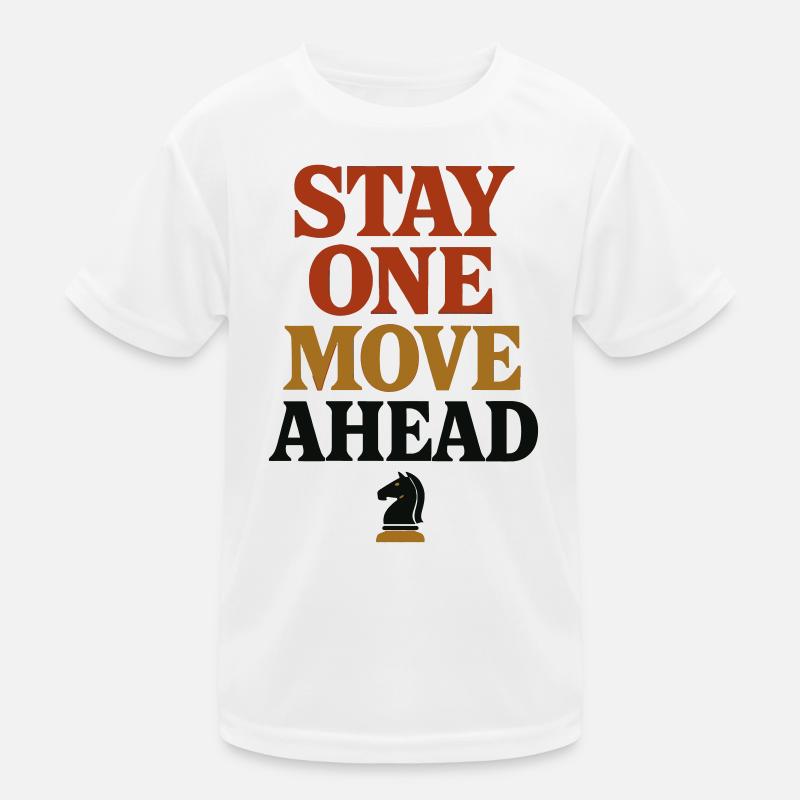 Chess Stay One Step Ahead Tactical Rider Kids Functional T-Shirt