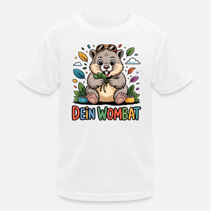 Dein Wombat Kinder Funktions-T-Shirt