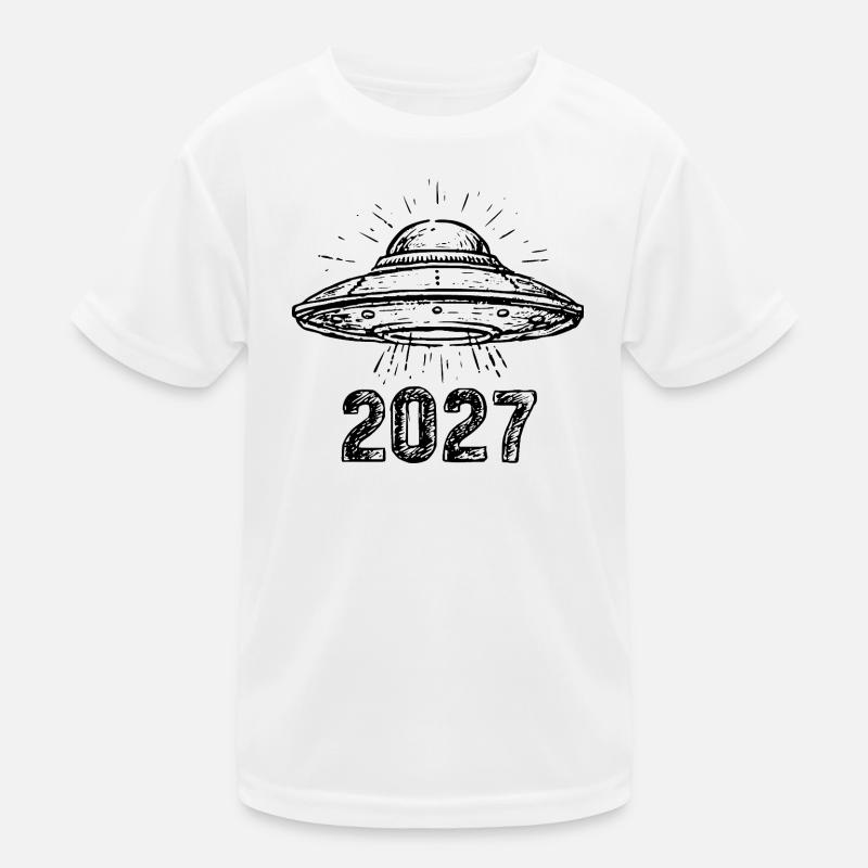 Vaisseau spatial noir T-shirt sport Enfant