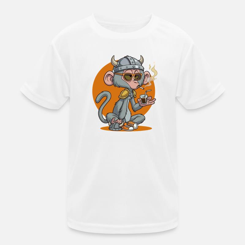 Monkey_2 - T-shirt sport Enfant - blanc