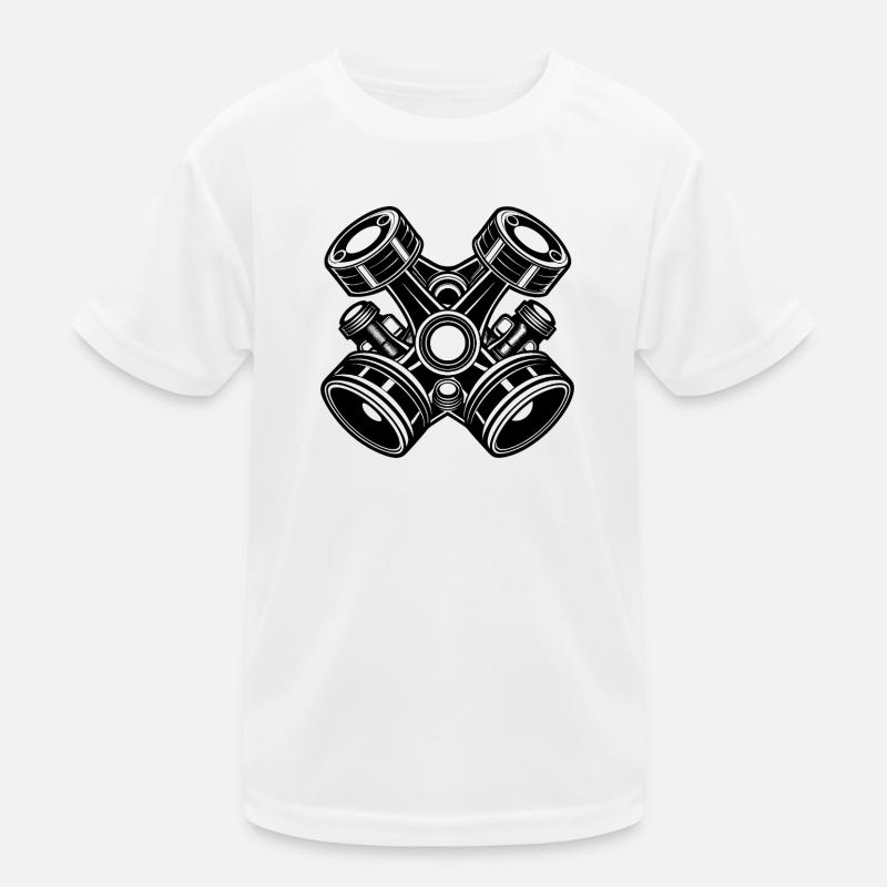 Car engine pistons Kids Functional T-Shirt