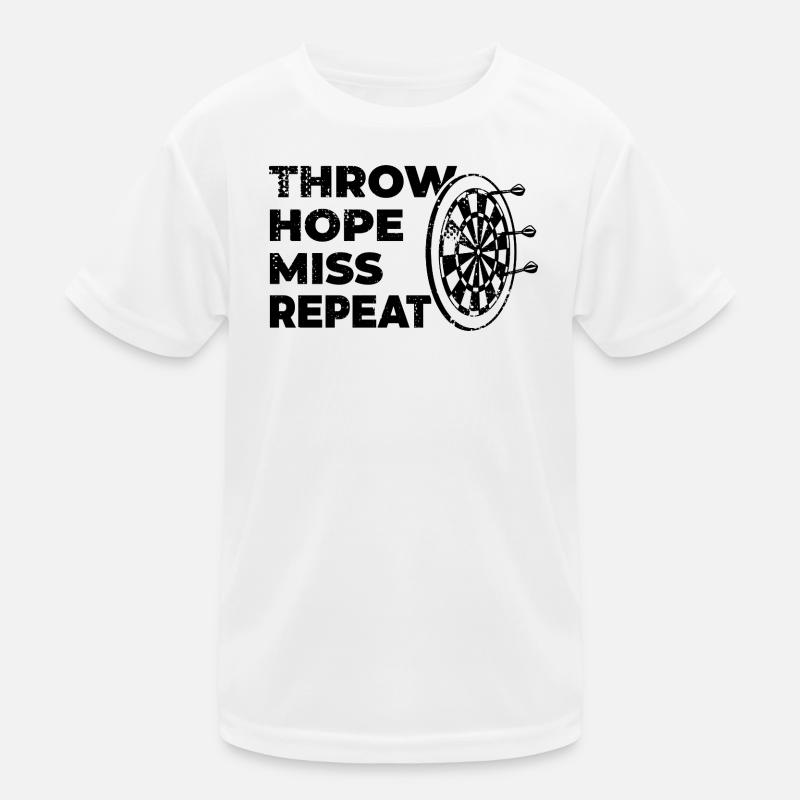 Darts Player Saying Kids Functional T-Shirt