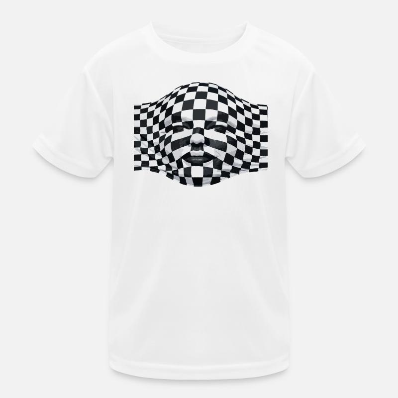 Gesicht unter dem Tuch Kinder Funktions-T-Shirt