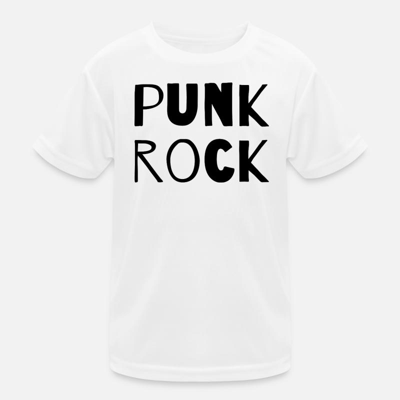 punk rock music logo design Kids Functional T-Shirt