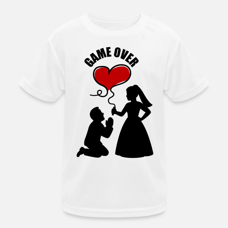 Brautpaar Ehepaar Hochzeit Kinder Funktions-T-Shirt