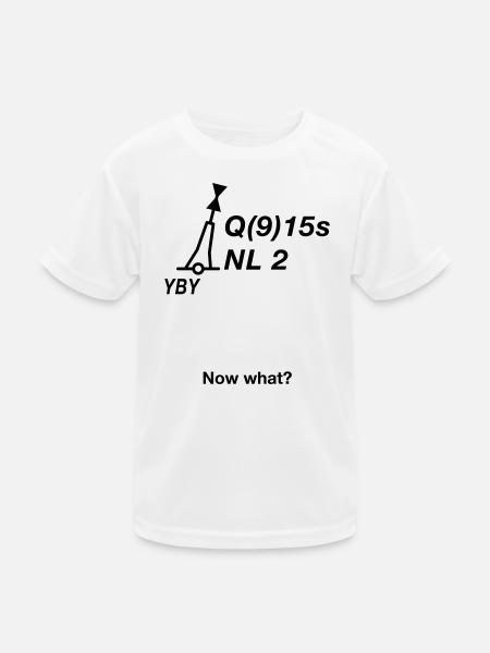 Buoy North Sea Sailing Baltic Sea Maritime - Kids Functional T-Shirt - white - Front