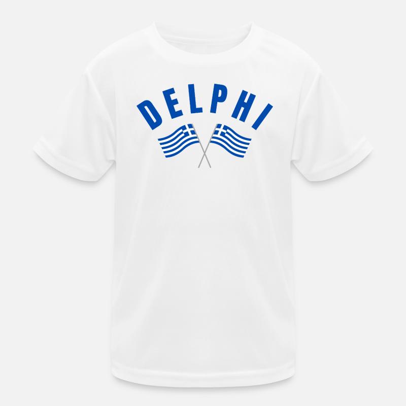 Drapeaux jumeaux grecs de Delphes T-shirt sport Enfant