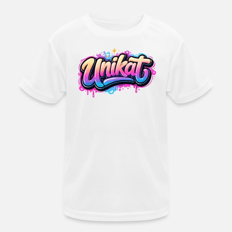 Unique Graffiti Neon Kids Functional T-Shirt