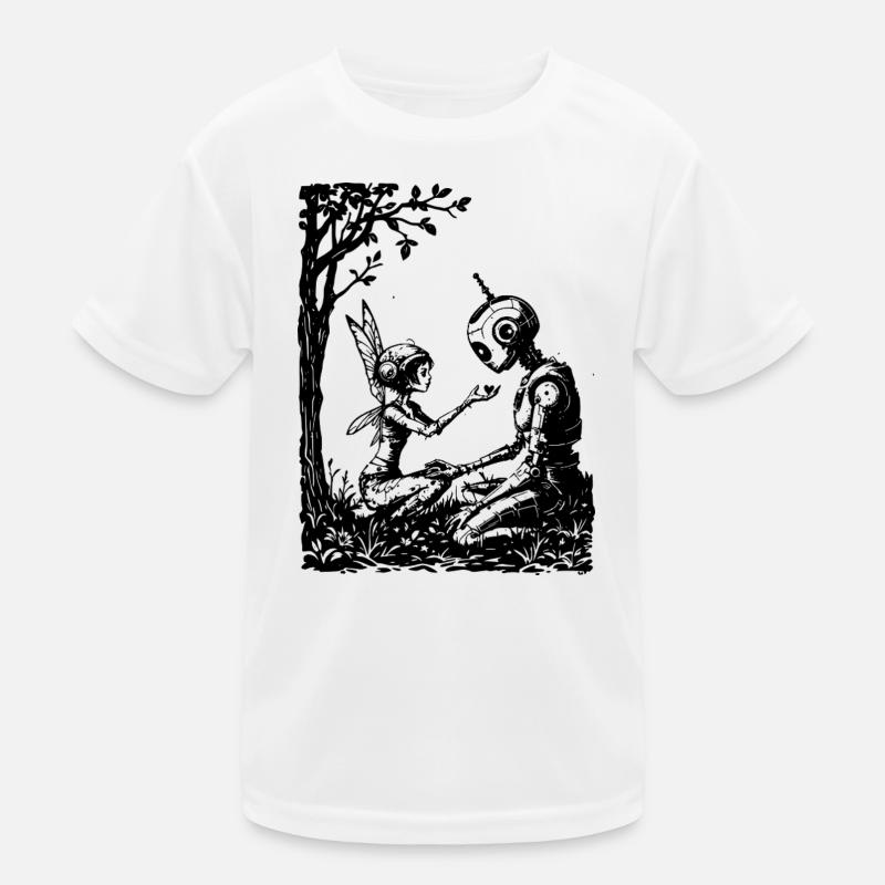 Fee repariert einen Roboter Kinder Funktions-T-Shirt