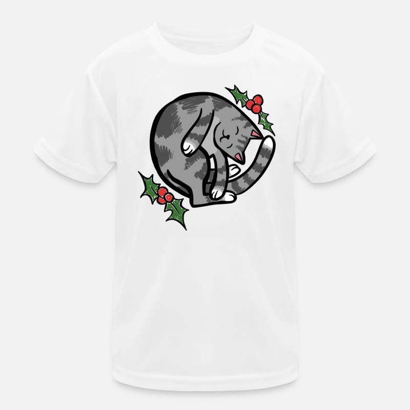 Chat Douillet et Endormi avec Holly T-shirt sport Enfant