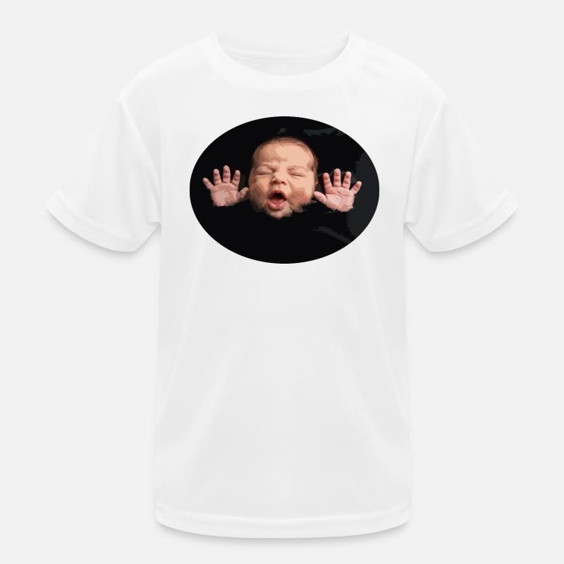 Silhouette du bébé Black Night T-shirt sport Enfant