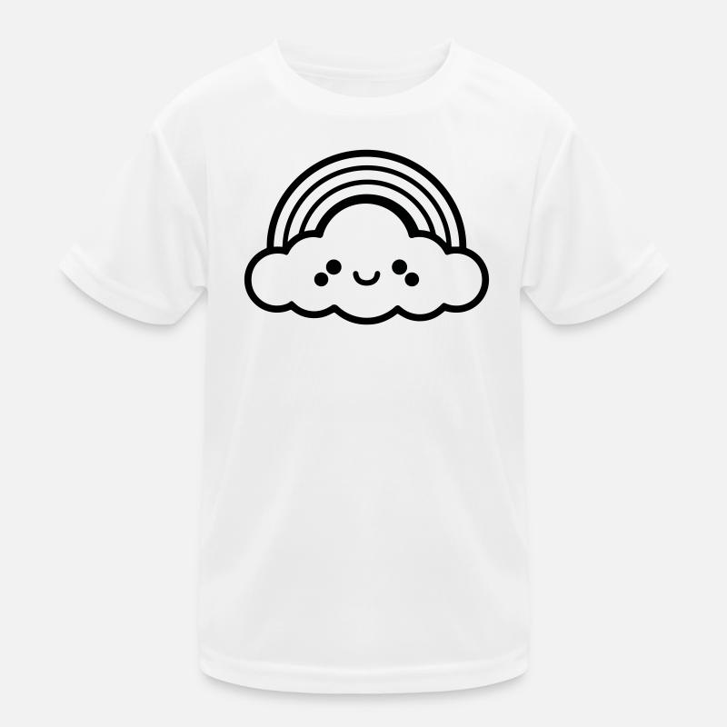 Regenbogen Kinder Funktions-T-Shirt