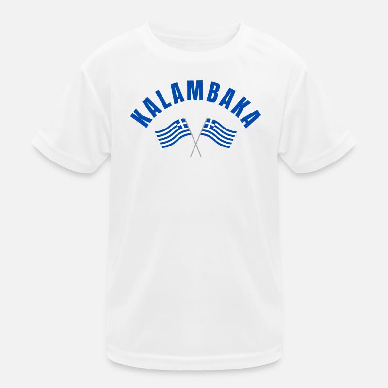 Drapeaux grecs de Kalambaka T-shirt sport Enfant
