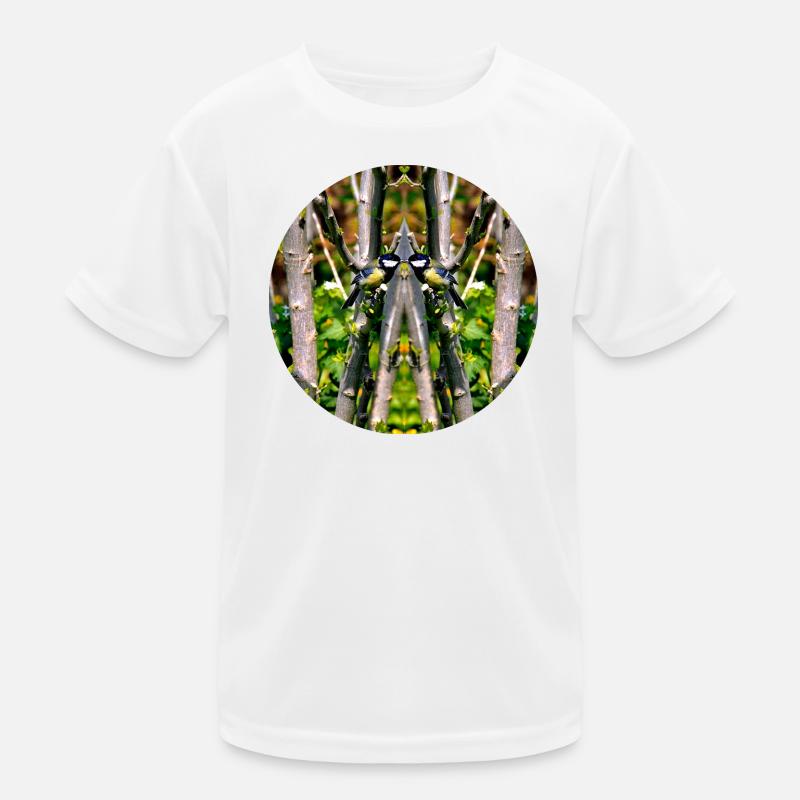 Nature Mandala Spring in City Park Kids Functional T-Shirt