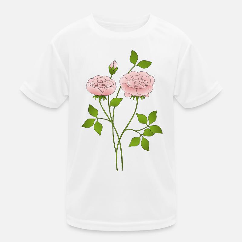 Blumen Kinder Funktions-T-Shirt