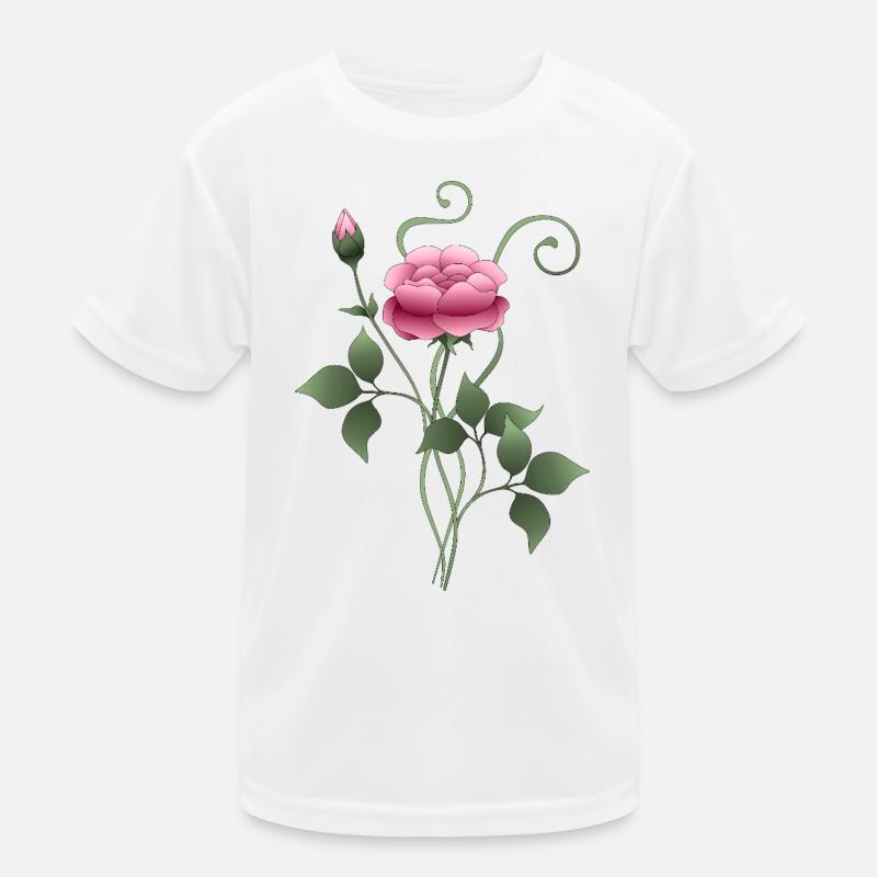 Blume Kinder Funktions-T-Shirt