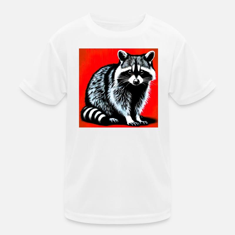 Waschbär Kinder Funktions-T-Shirt