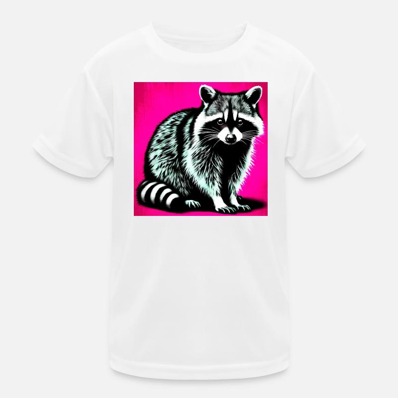Waschbär Kinder Funktions-T-Shirt