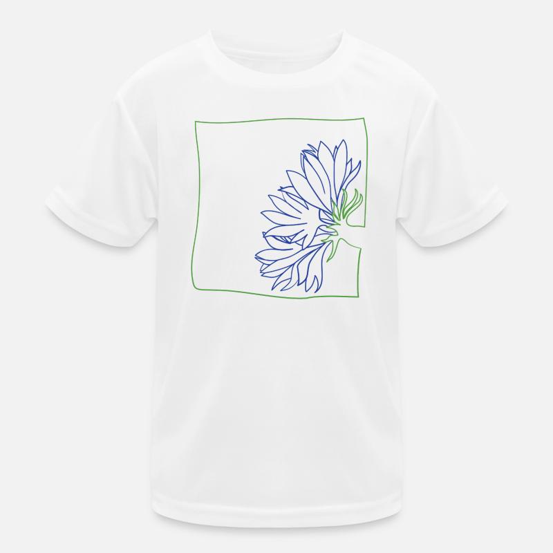 Cornflower minimalist Kids Functional T-Shirt