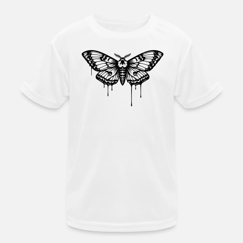 Moth Moth Tattoo Kids Functional T-Shirt