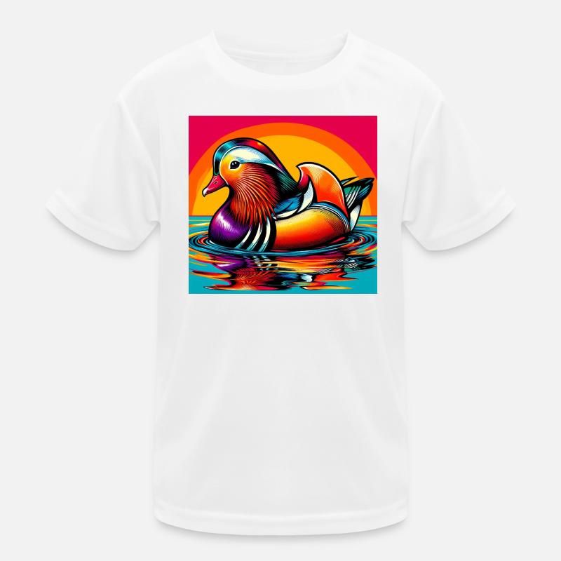 Mandarin duck Kids Functional T-Shirt