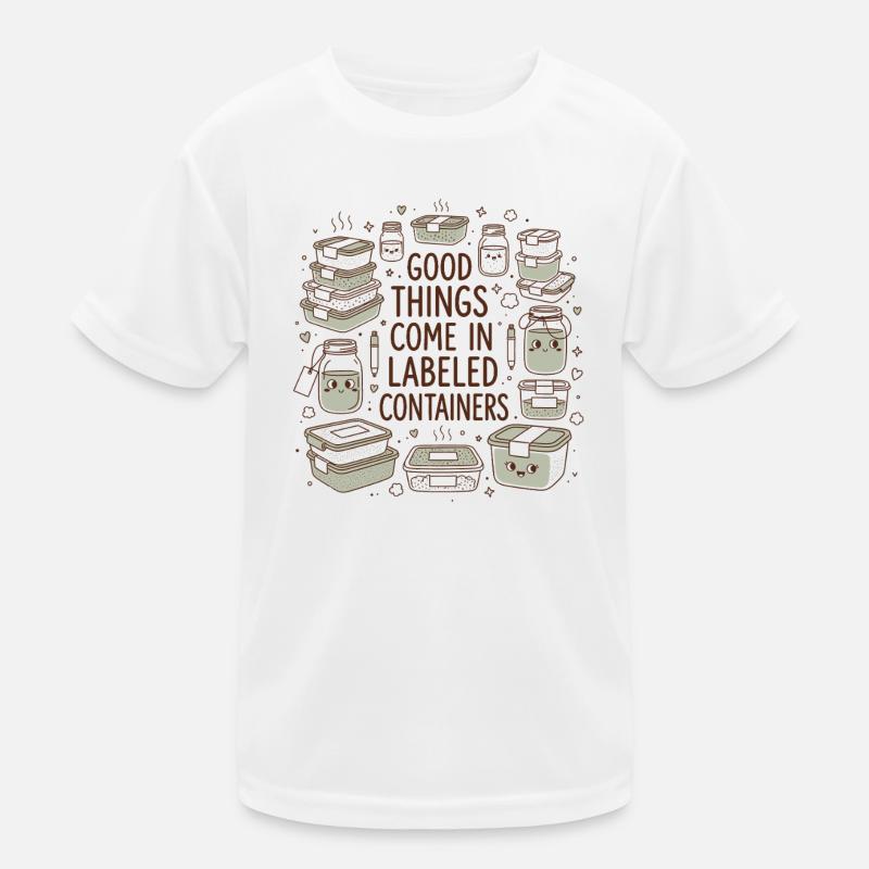 Beschriftet ist besser | Meal Prep Orga Kinder Funktions-T-Shirt