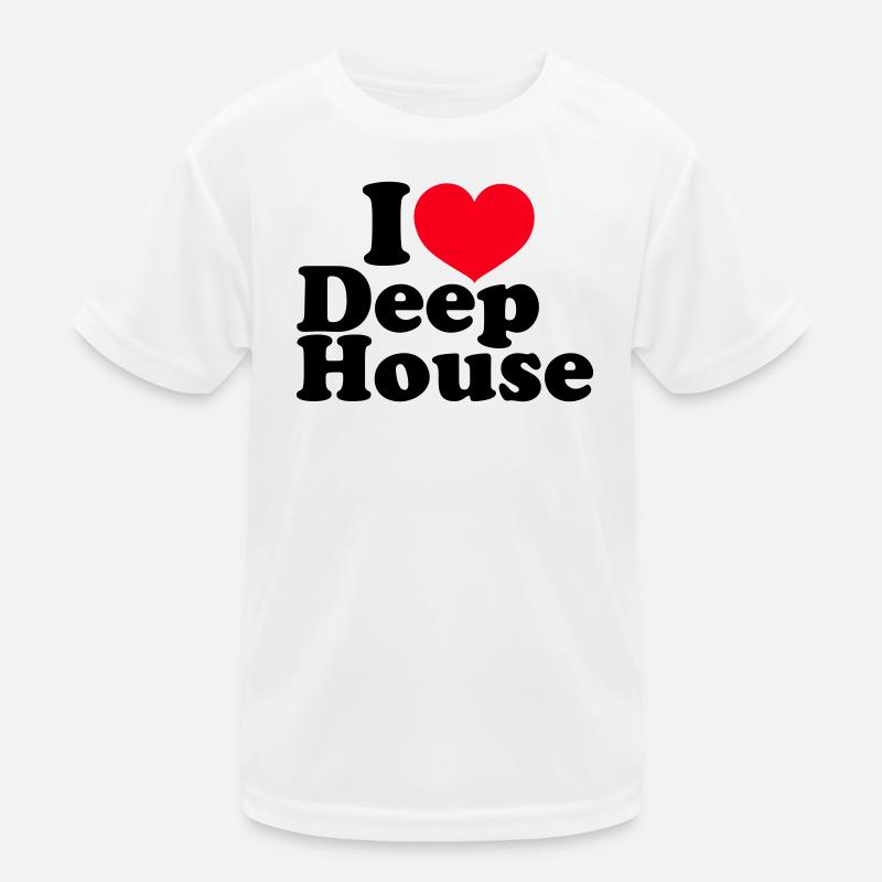 I Love Deep House Kinder Funktions-T-Shirt