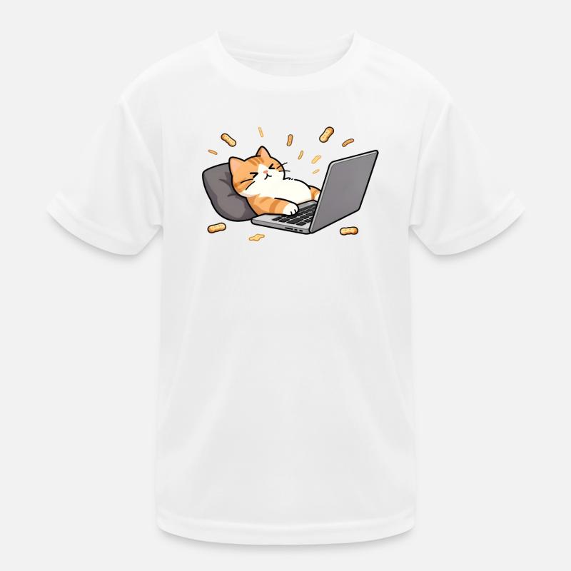 Geek-Chat im Homeoffice-Modus Kinder Funktions-T-Shirt