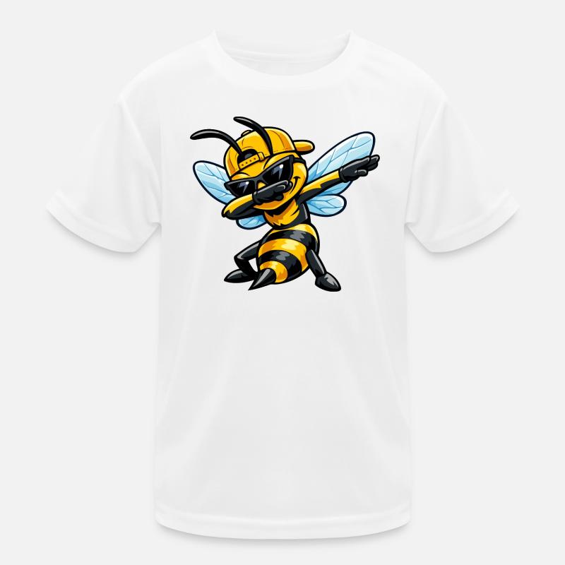 Dabbing Hornet Kinder Funktions-T-Shirt