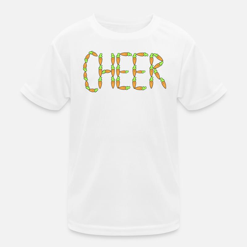Karotten jubeln - Kinder Funktions-T-Shirt - Weiß