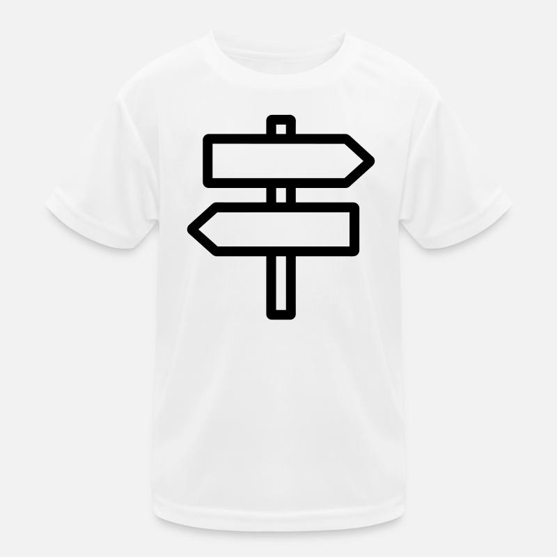 panneau direction T-shirt sport Enfant