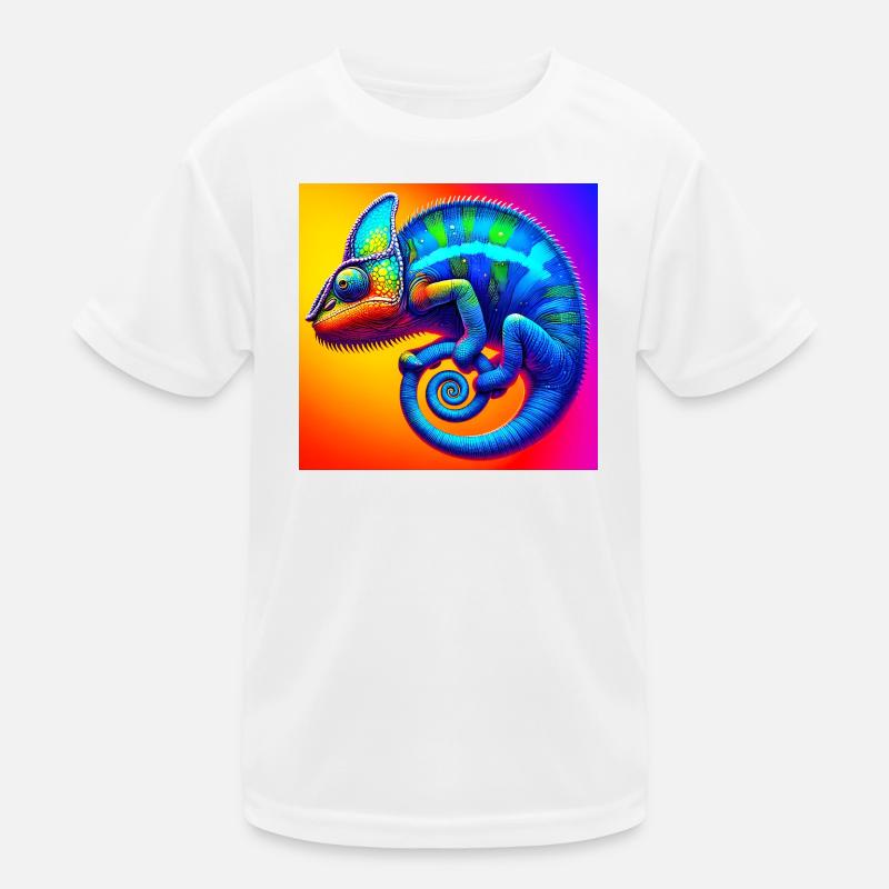Chamäleon Kinder Funktions-T-Shirt