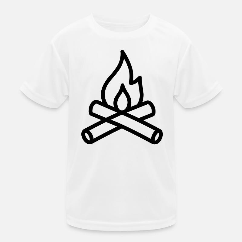 Lagerfeuer Kinder Funktions-T-Shirt