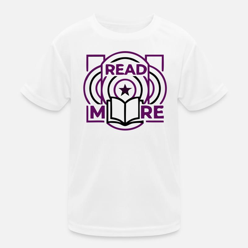 Read More Buch Kreise Emblem Kinder Funktions-T-Shirt