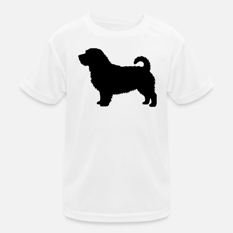 Silhouette du Norfolk Terrier T-shirt sport Enfant