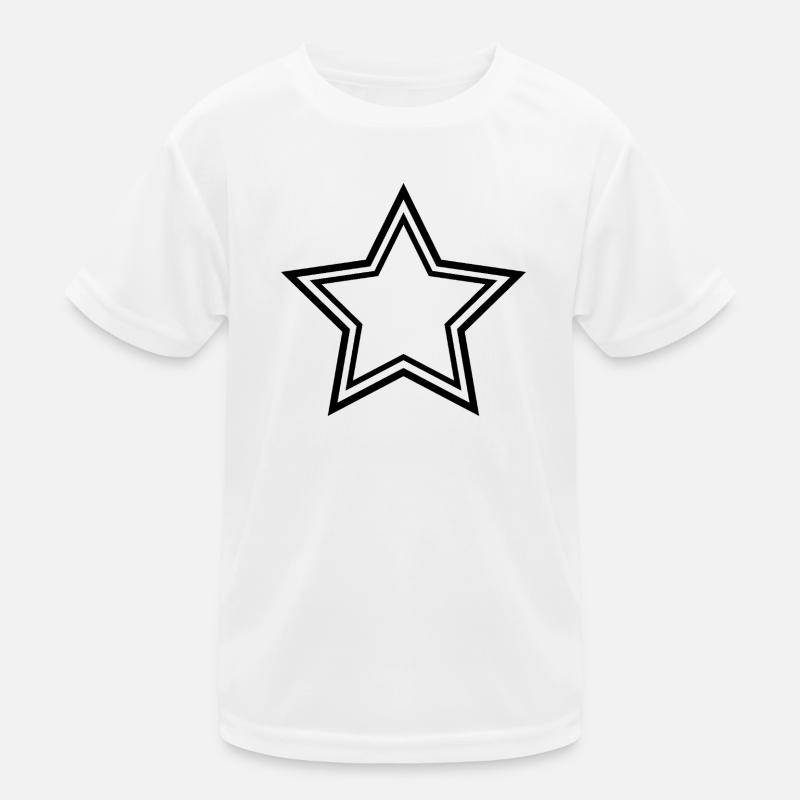 Star Double Frame Kids Functional T-Shirt