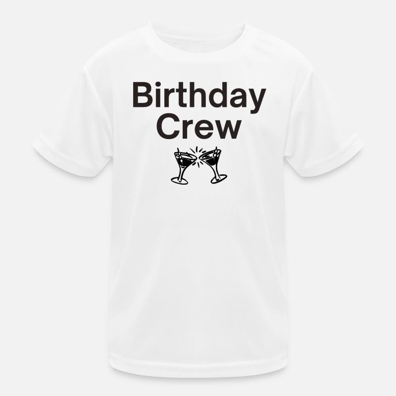 Birthday Crew Kinder Funktions-T-Shirt