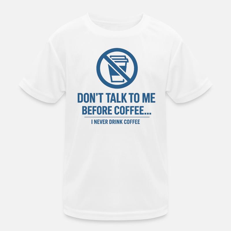 Paradoxe du café - Ne me parle pas T-shirt sport Enfant