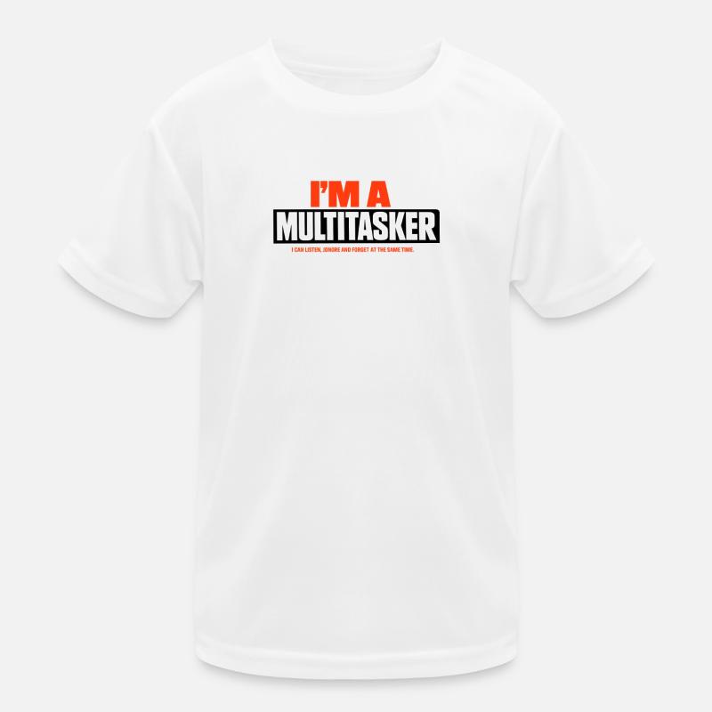Multitasker Listen Ignore Forget Kinder Funktions-T-Shirt