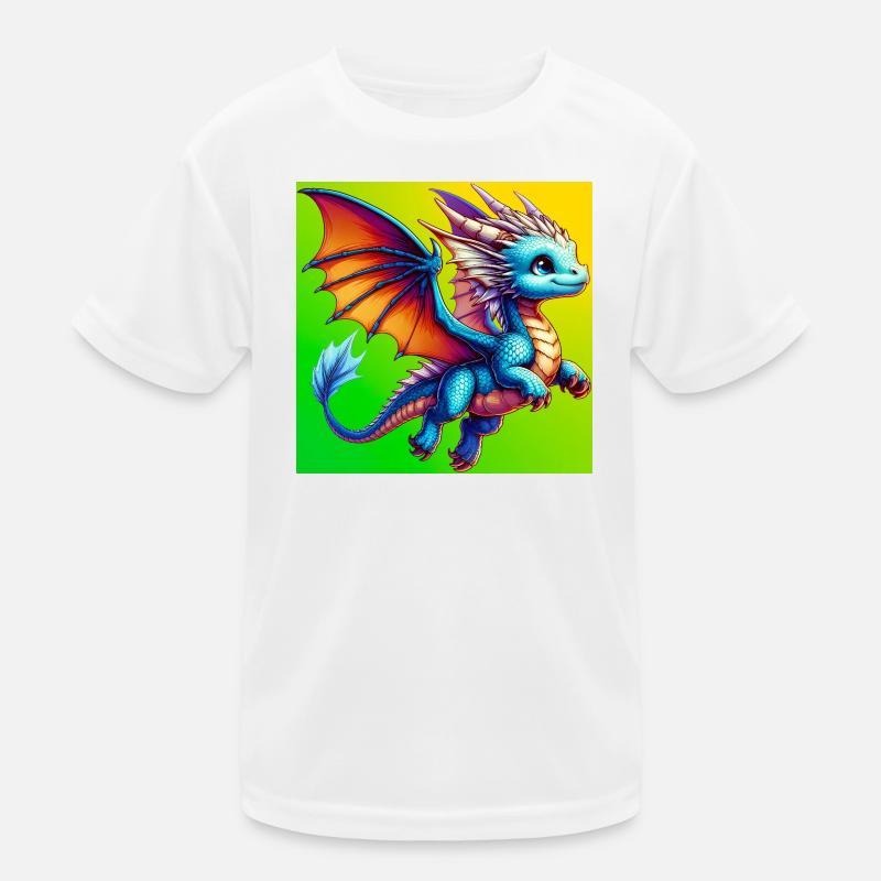 Drache Kinder Funktions-T-Shirt
