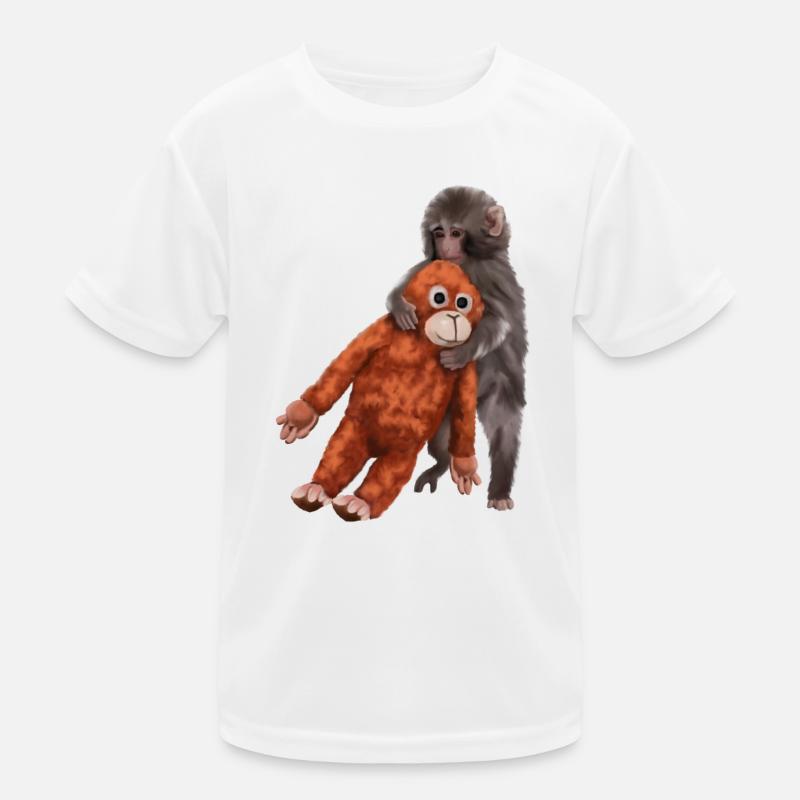 Punch Punch-Kun - Äffchen Kinder Funktions-T-Shirt