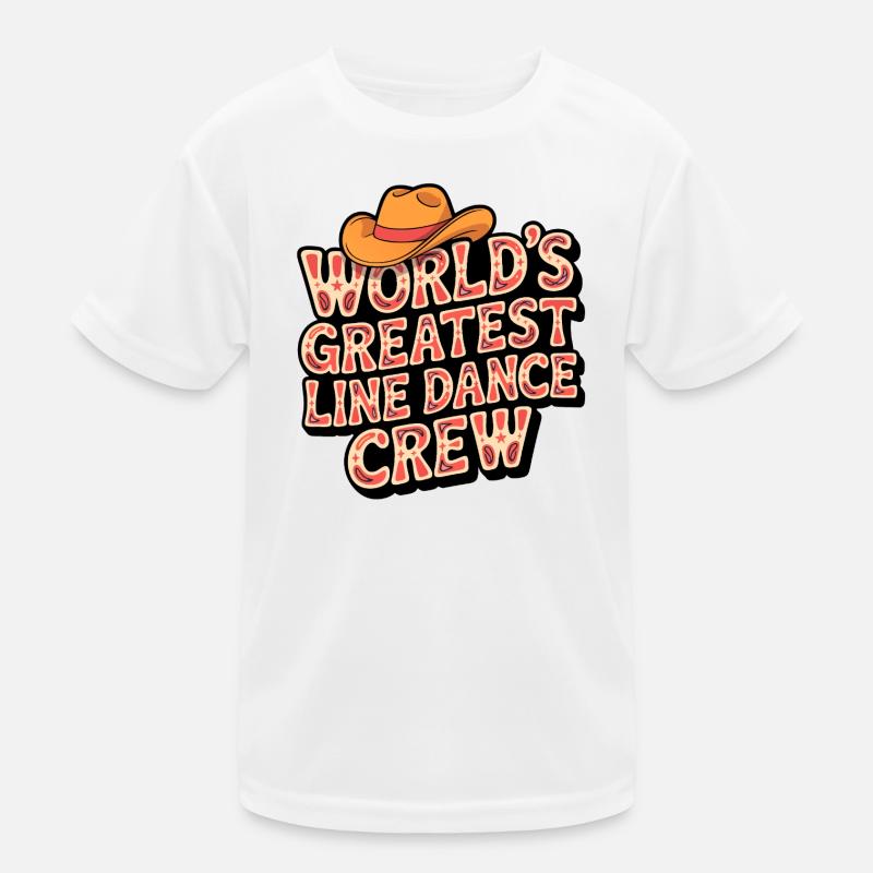 Worlds Greatest Line Dance Crew Kinder Funktions-T-Shirt